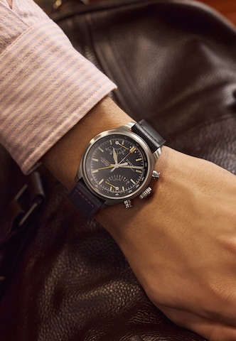 TIMEX Analoog horloge 'Waterbury Ace Fly-Back' in Zwart