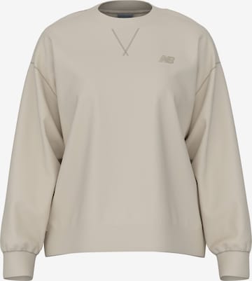 Sweat de sport 'Athletics French Terry Crew' new balance en beige : devant