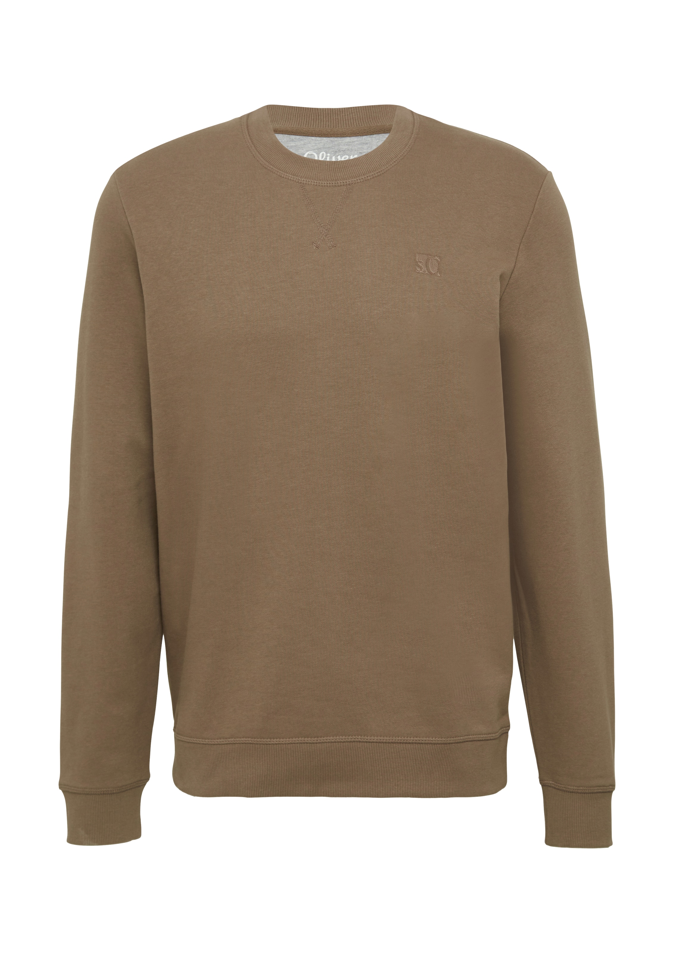 Sweat-shirt s.Oliver en marron : devant
