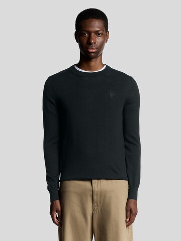 Lyle & Scott Pullover 'Tonal Eagle' in Schwarz: Vorderseite