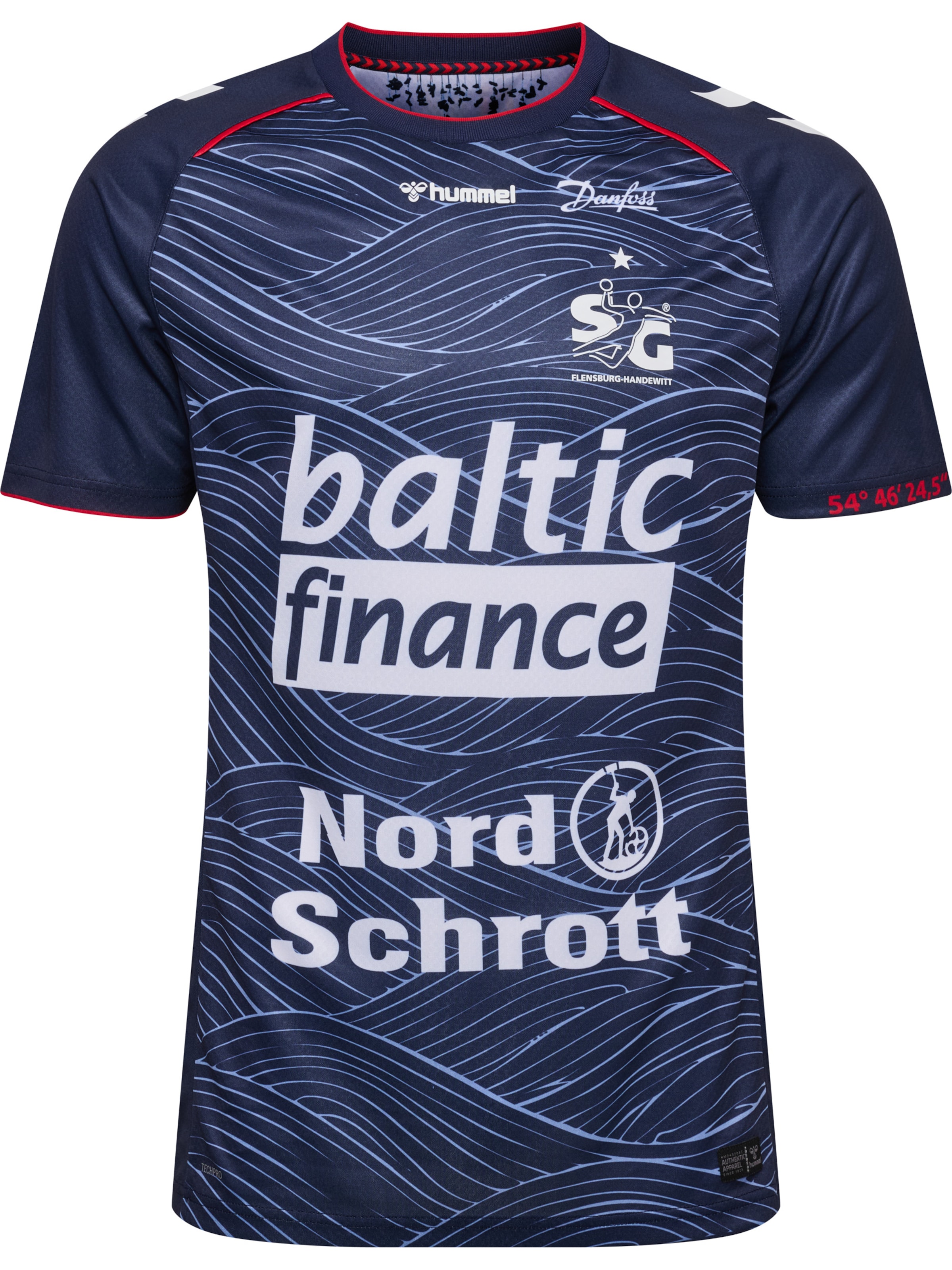 Hummel Functioneel shirt in XXXL in de kleur Donkerblauw / Wit, Productweergave