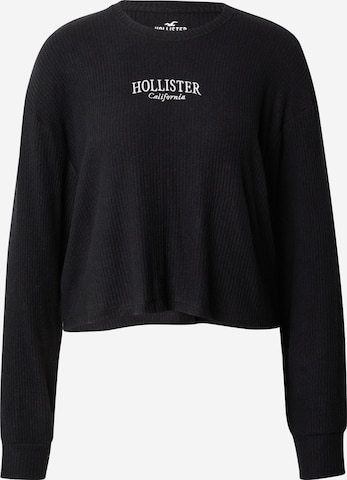 HOLLISTER Póló - fekete: elől