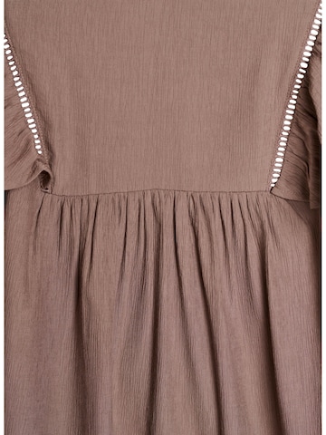Chemisier 'MKAVIA' Zizzi en marron