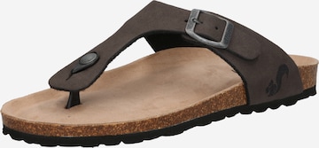 thies T-Bar Sandals in Grey: front