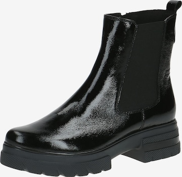 CAPRICE Chelsea Boots in Black: front