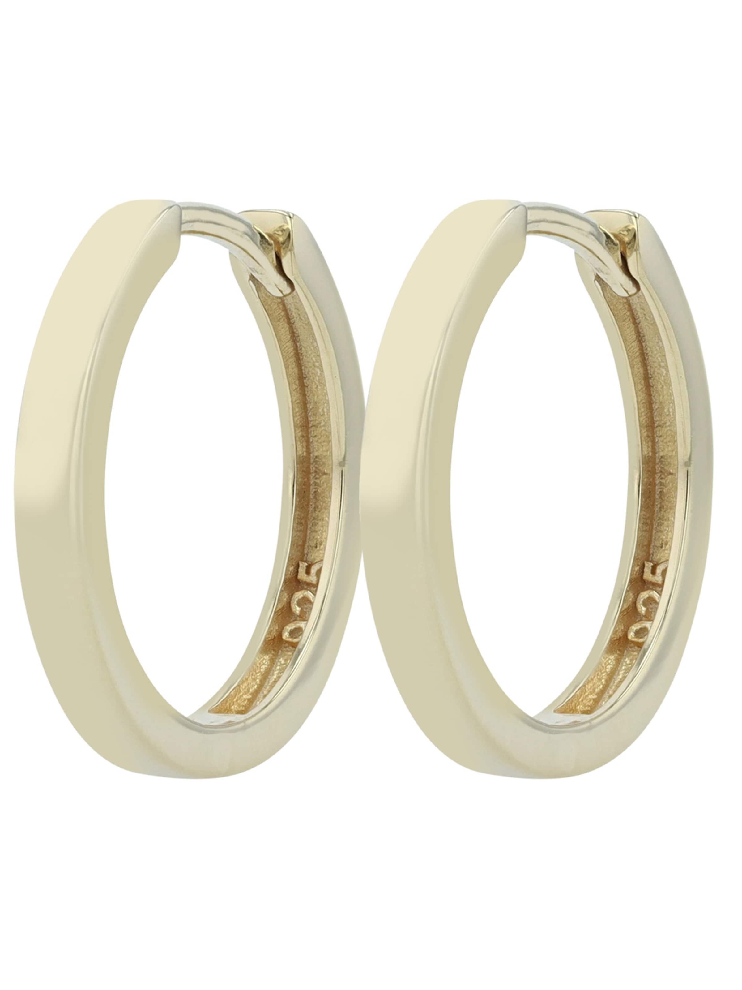 Akzent Ohrringe 'langlebig'‌‌‌ in Gold: Vorderseite