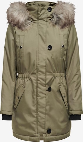 ONLY - Parka de inverno 'Iris' em verde: frente