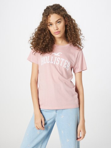 HOLLISTER Tričko – pink: přední strana