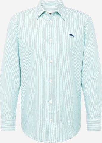 WRANGLER Regular fit Button Up Shirt in Green: front