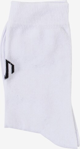 Calzino sportivo ' Brand Logo Crew Socks ' di MOROTAI in bianco: frontale