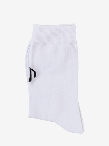 MOROTAI Athletic Socks ' Brand Logo Crew Socks ' in White: front