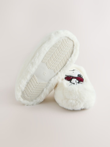 Next - Zapatillas de casa en blanco
