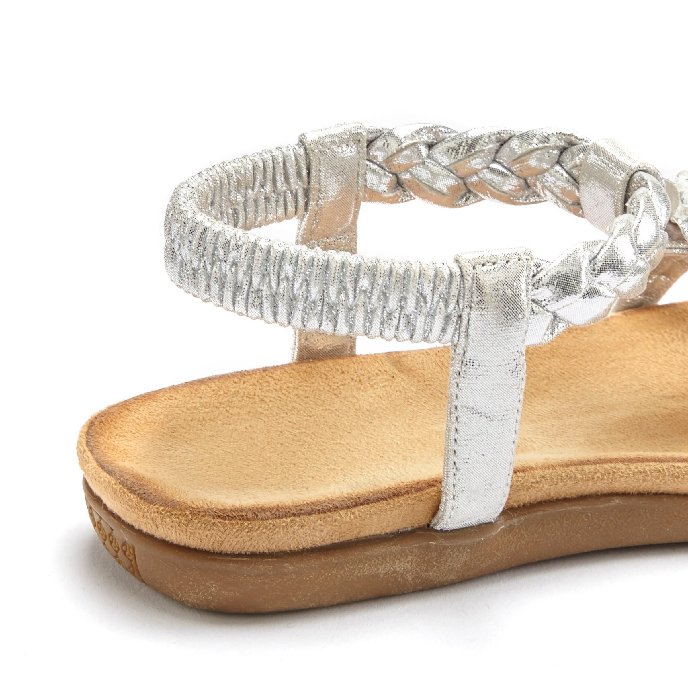 LASCANA Sandály – stříbrná