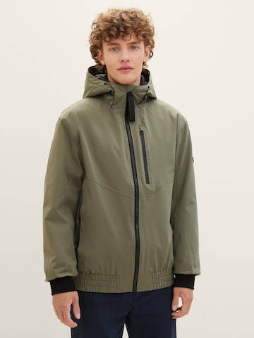 TOM TAILOR DENIM Between-Season Jacket in Green: front