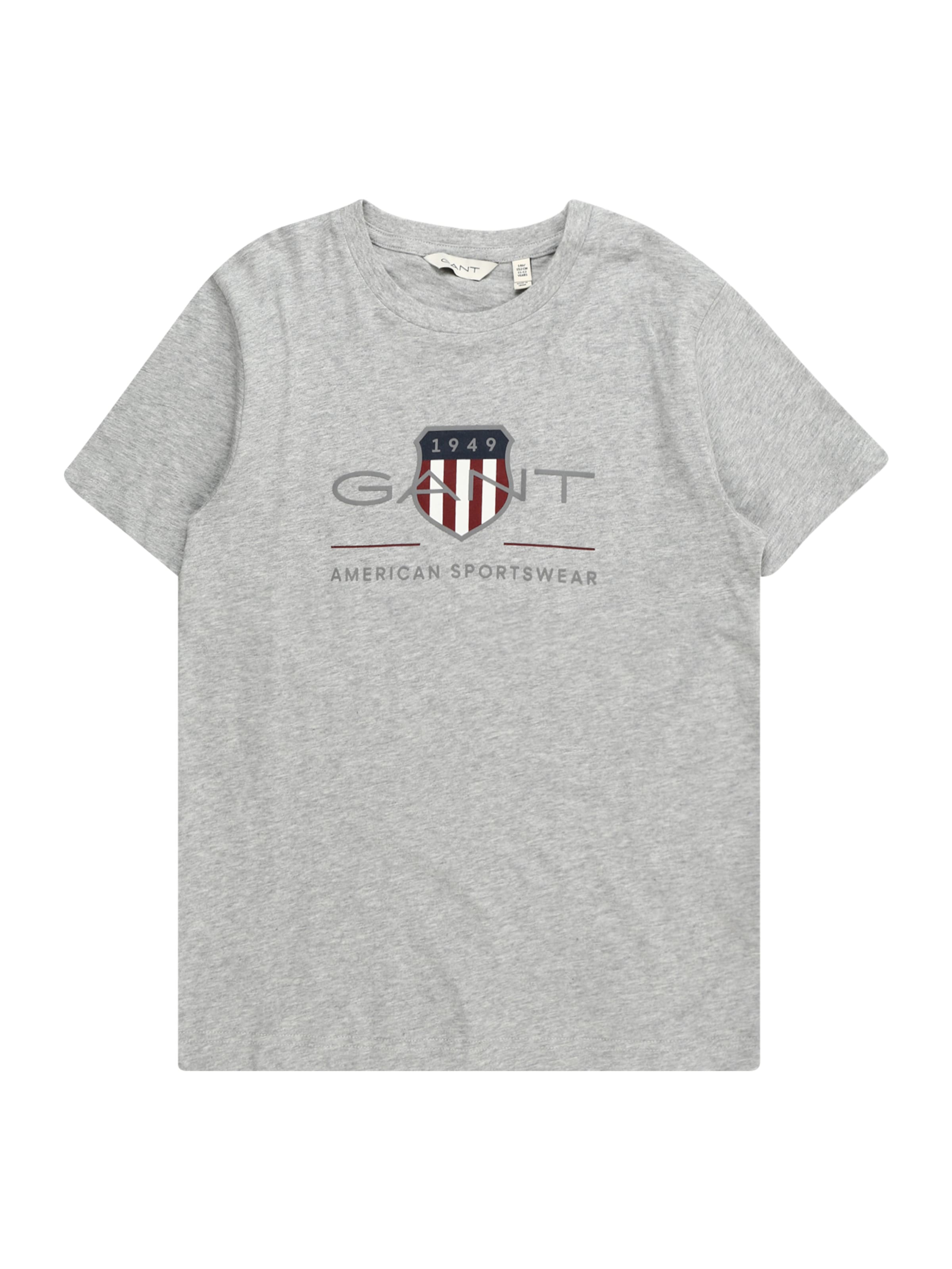GANT Shirt 'ARCHIVE SHIELD' in Grijs: voorkant