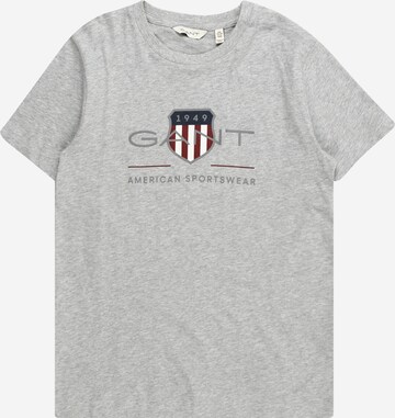 GANT Shirt 'ARCHIVE SHIELD' in Grijs: voorkant