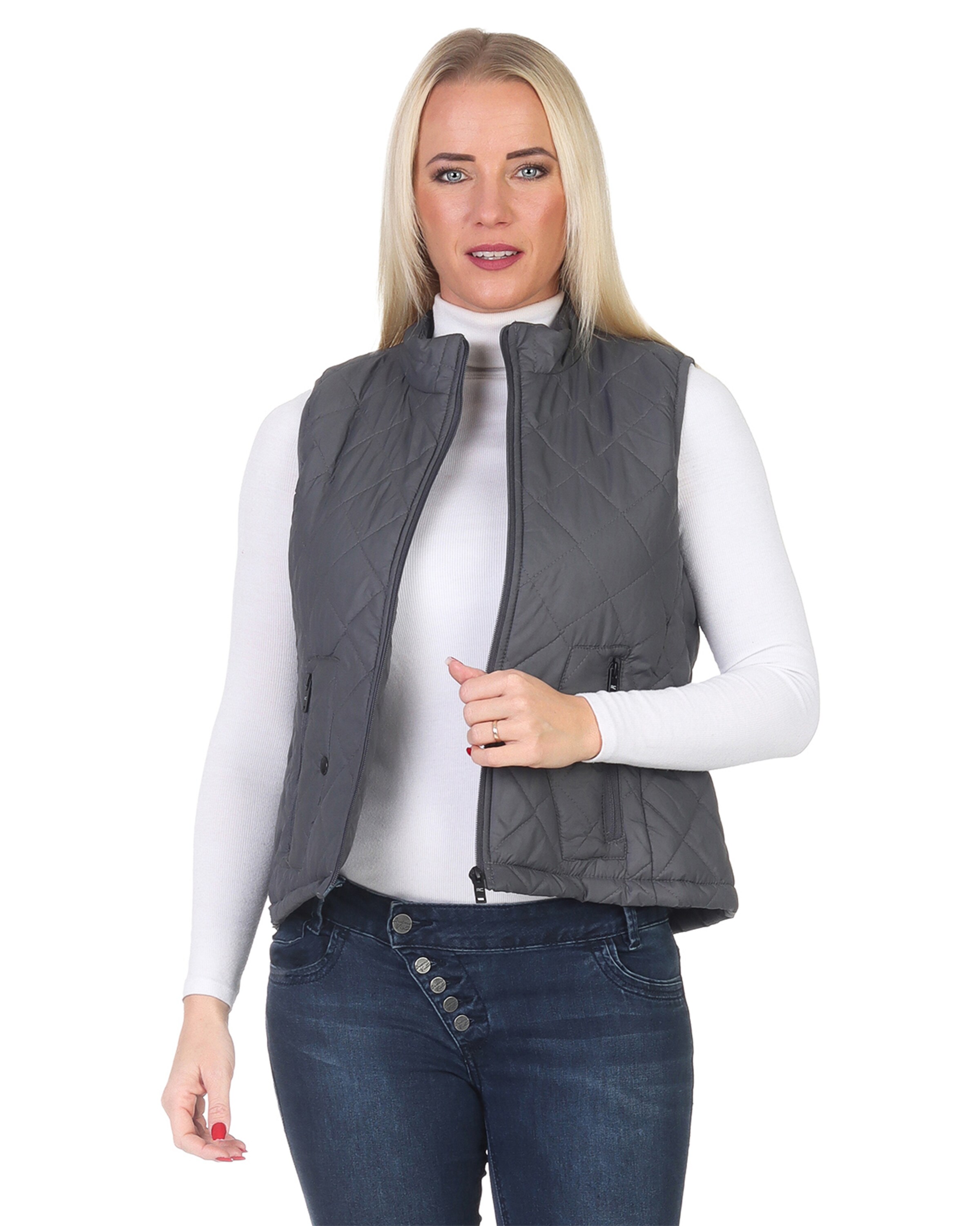 Rock Creek Sportweste in Grau: Vorderseite