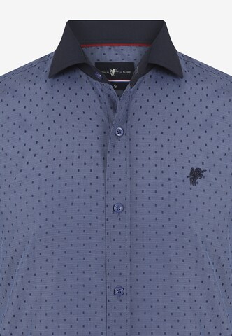 DENIM CULTURE Regular fit Button Up Shirt 'Colin' in Blue
