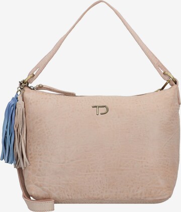 Taschendieb Wien Shoulder Bag in Beige: front