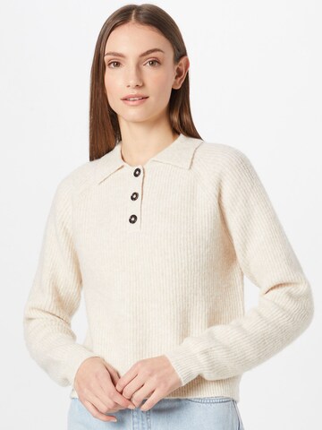 Pull-over Monki en blanc : devant