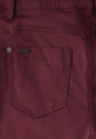 STREET ONE Slimfit Hose in Rot