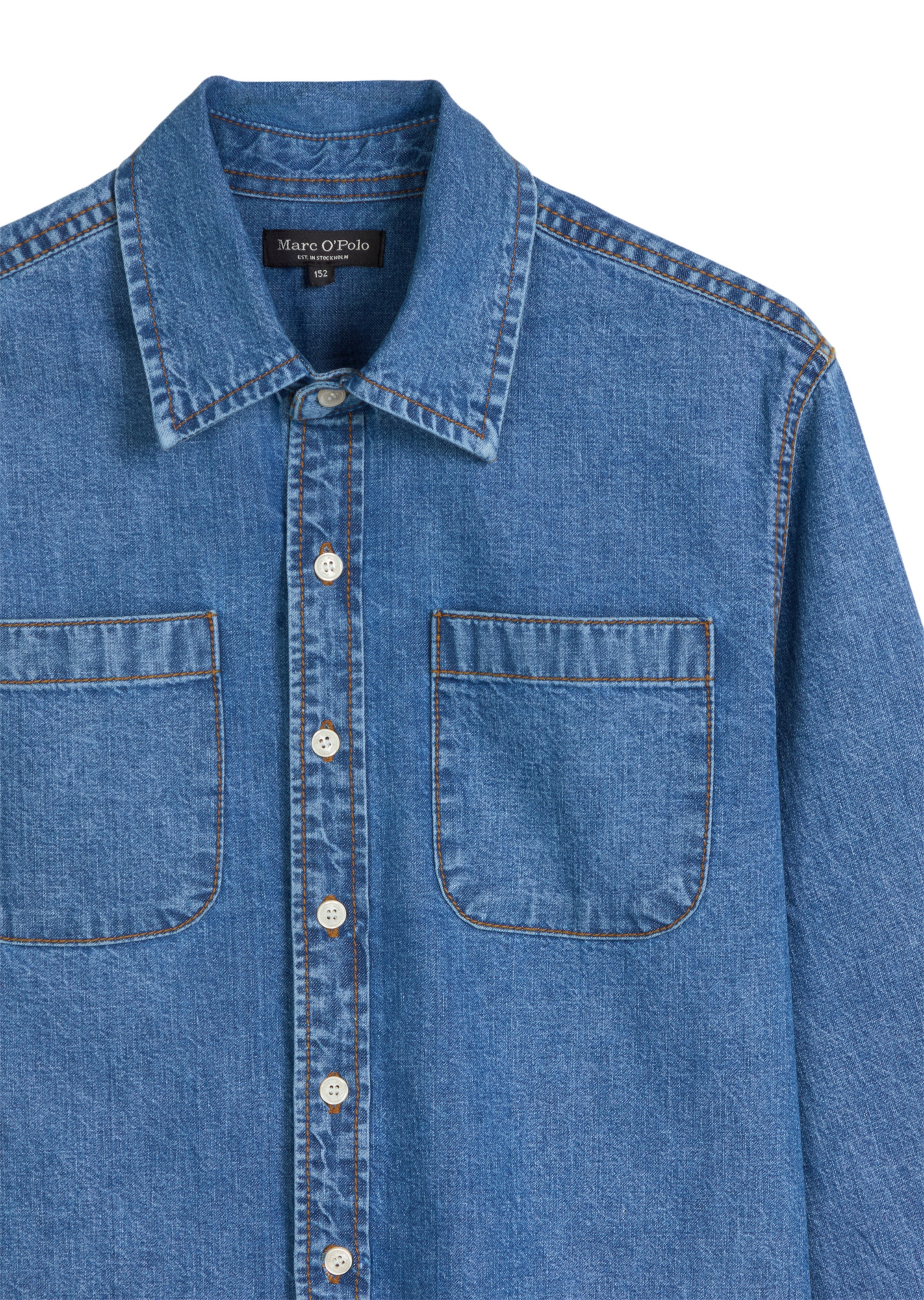 Marc O'Polo Regular fit Button up shirt in Blue