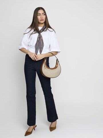 Picard Shoulder bag ' Croissant ' in Beige: front