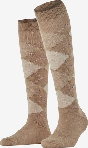 BURLINGTON Over the Knee Socks 'Whitby' in Yellow: front
