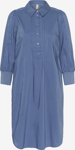 Robe-chemise CULTURE en bleu : devant