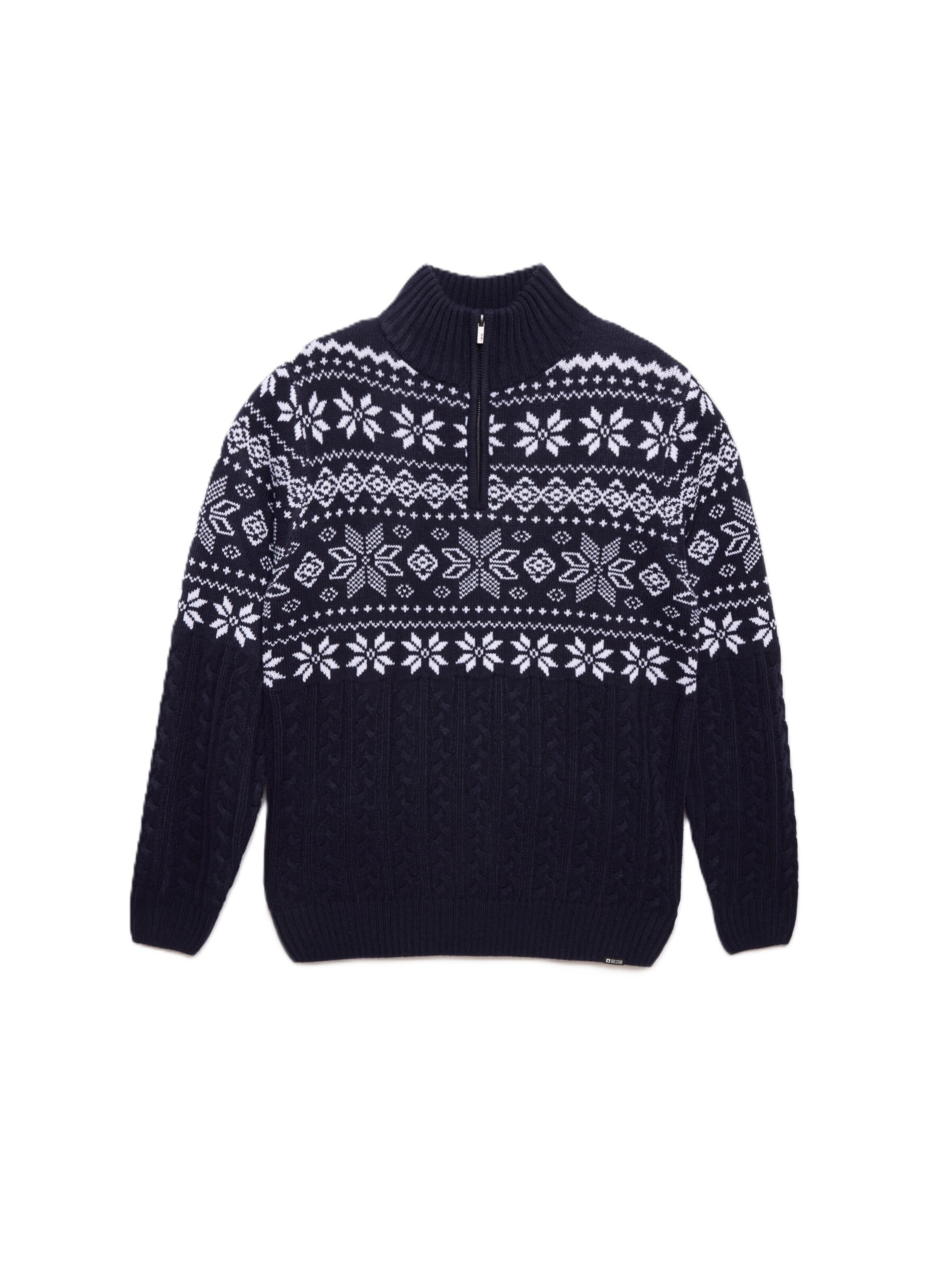 BIG STAR Sweater 'KEVINO' in Blue: front