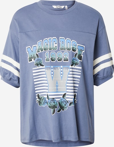 Monki Majica 'Mira' u plava / zelena / bijela, Pregled proizvoda