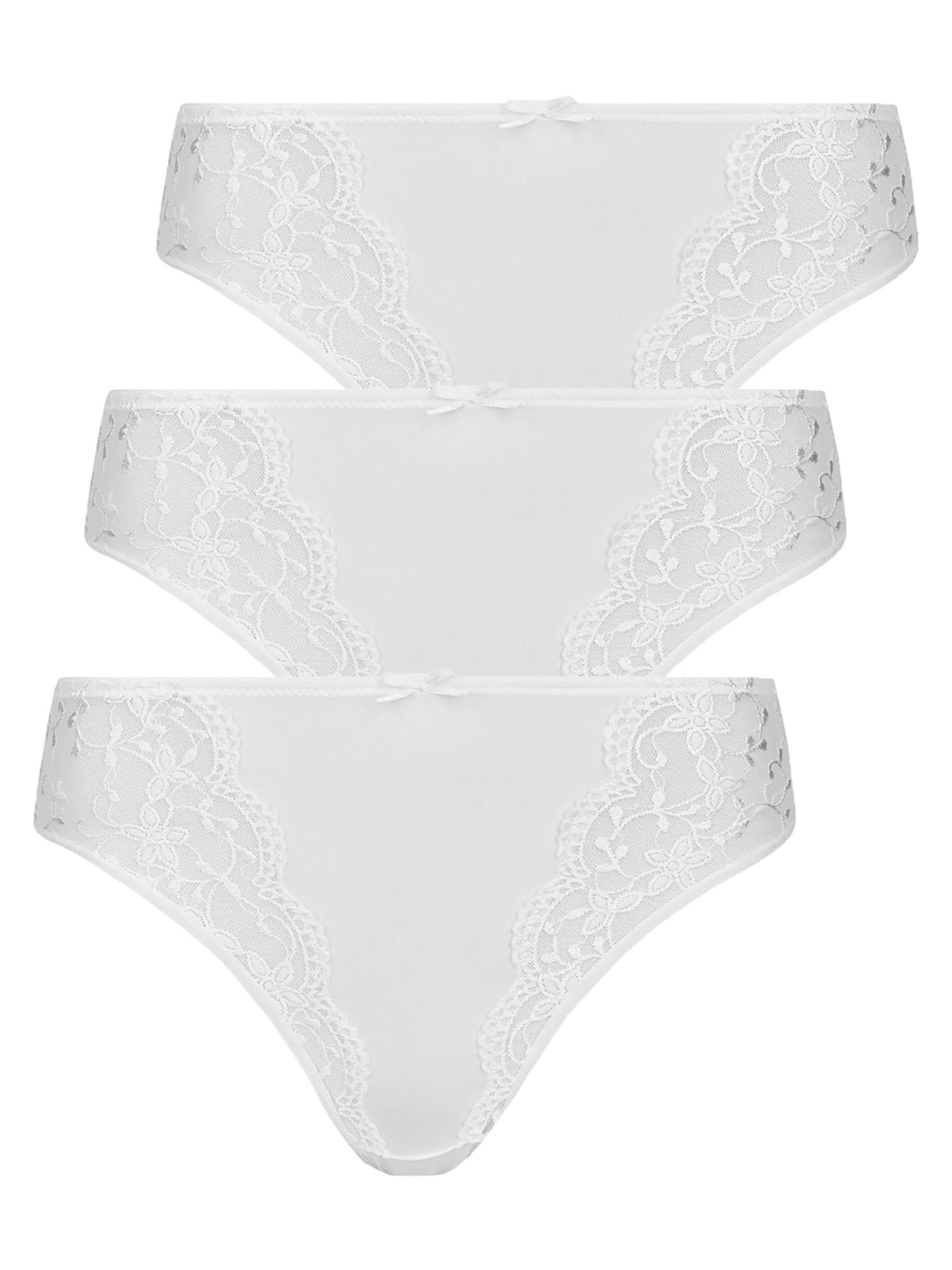 Nina von C. Boyshorts 'Silver Edition' in White: front