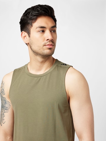ADIDAS PERFORMANCE Λειτουργικό μπλουζάκι 'Designed For Training Workout' σε πράσινο