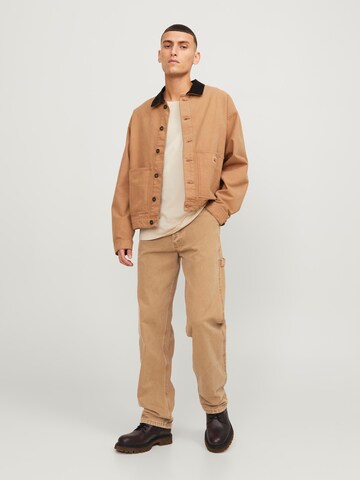 Loosefit Jeans 'JJIEddie JJCarpenter' di JACK & JONES in marrone