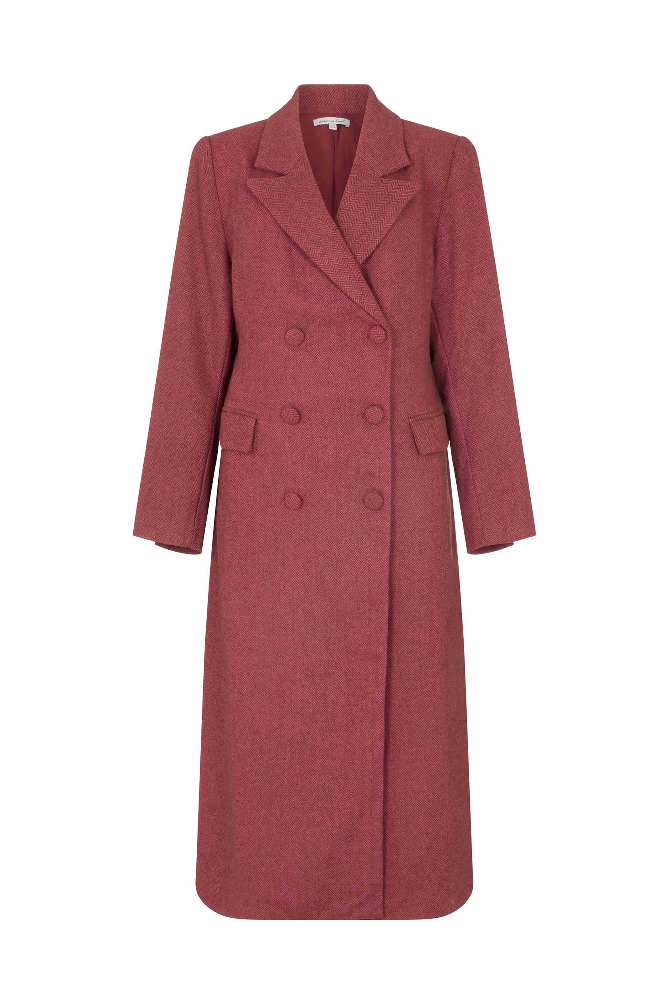 lily and lionel Between-seasons coat in Pink: front