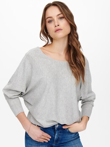 ONLY Pullover 'MINDY' in Grau: Vorderseite
