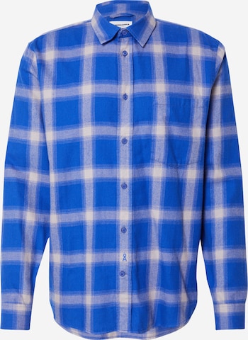 ARMEDANGELS Regular fit Button Up Shirt 'Skova' in Blue: front