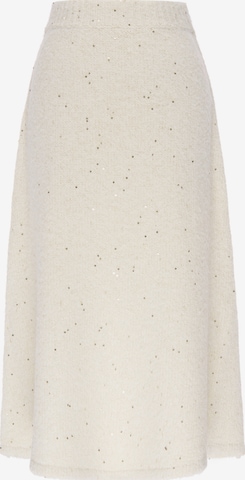 Jupe IZIA en beige : devant