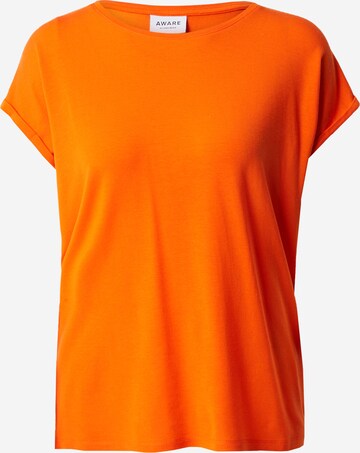 VERO MODA Koszulka 'AVA' w kolorze pomarańczowy: przód