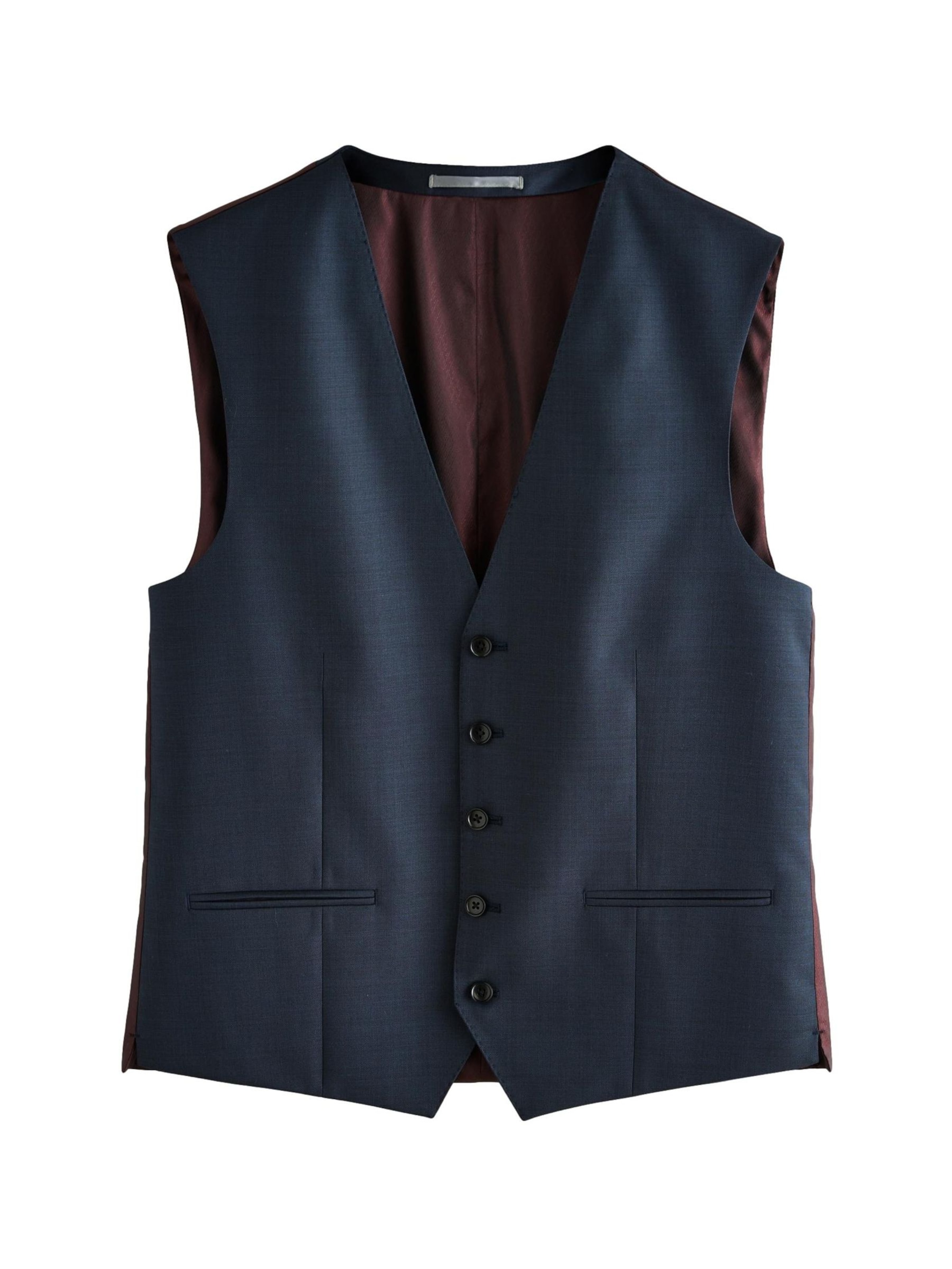 Next Weste in Blau: Vorderseite