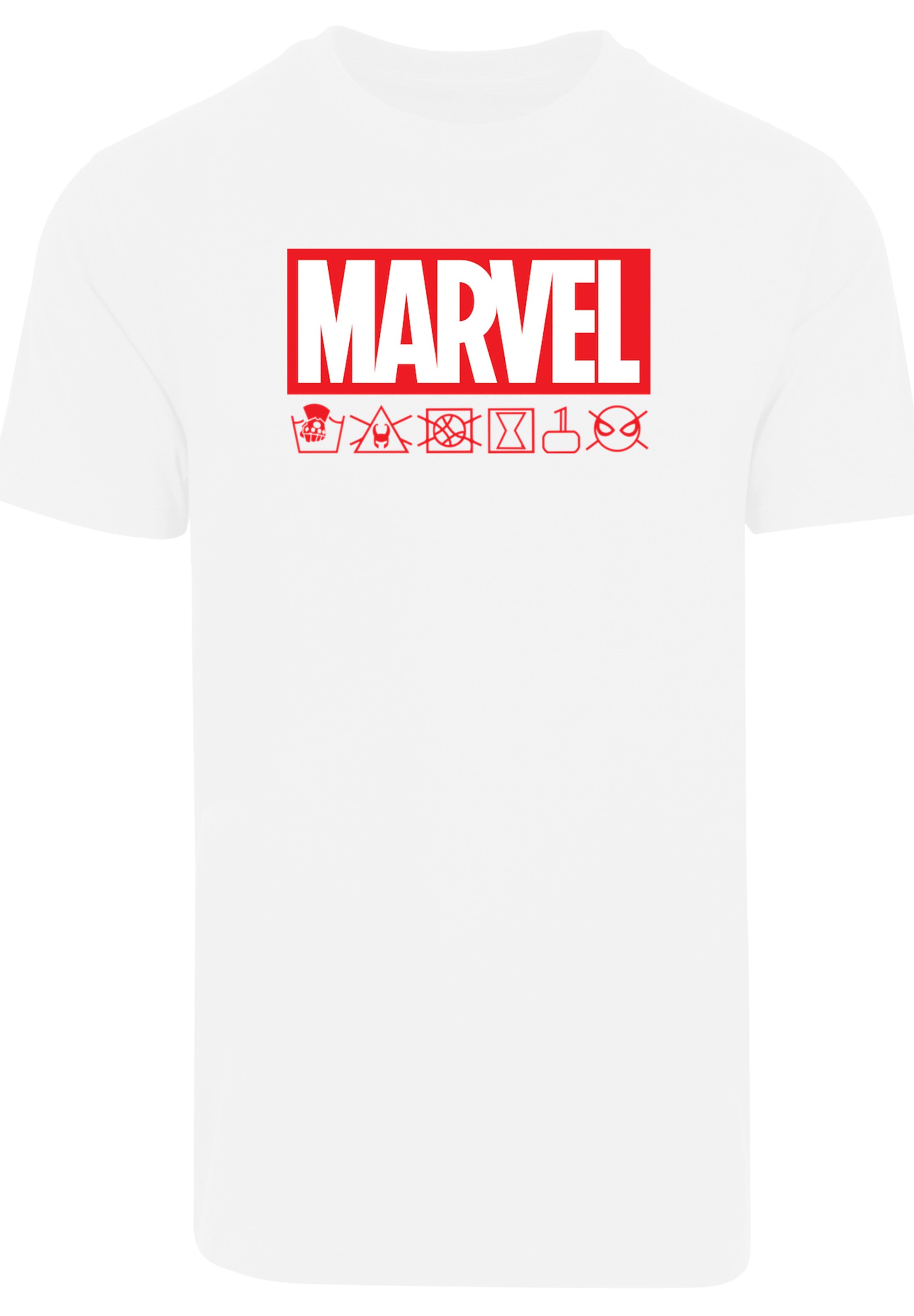 T-Shirt 'Marvel' F4NT4STIC en blanc : devant