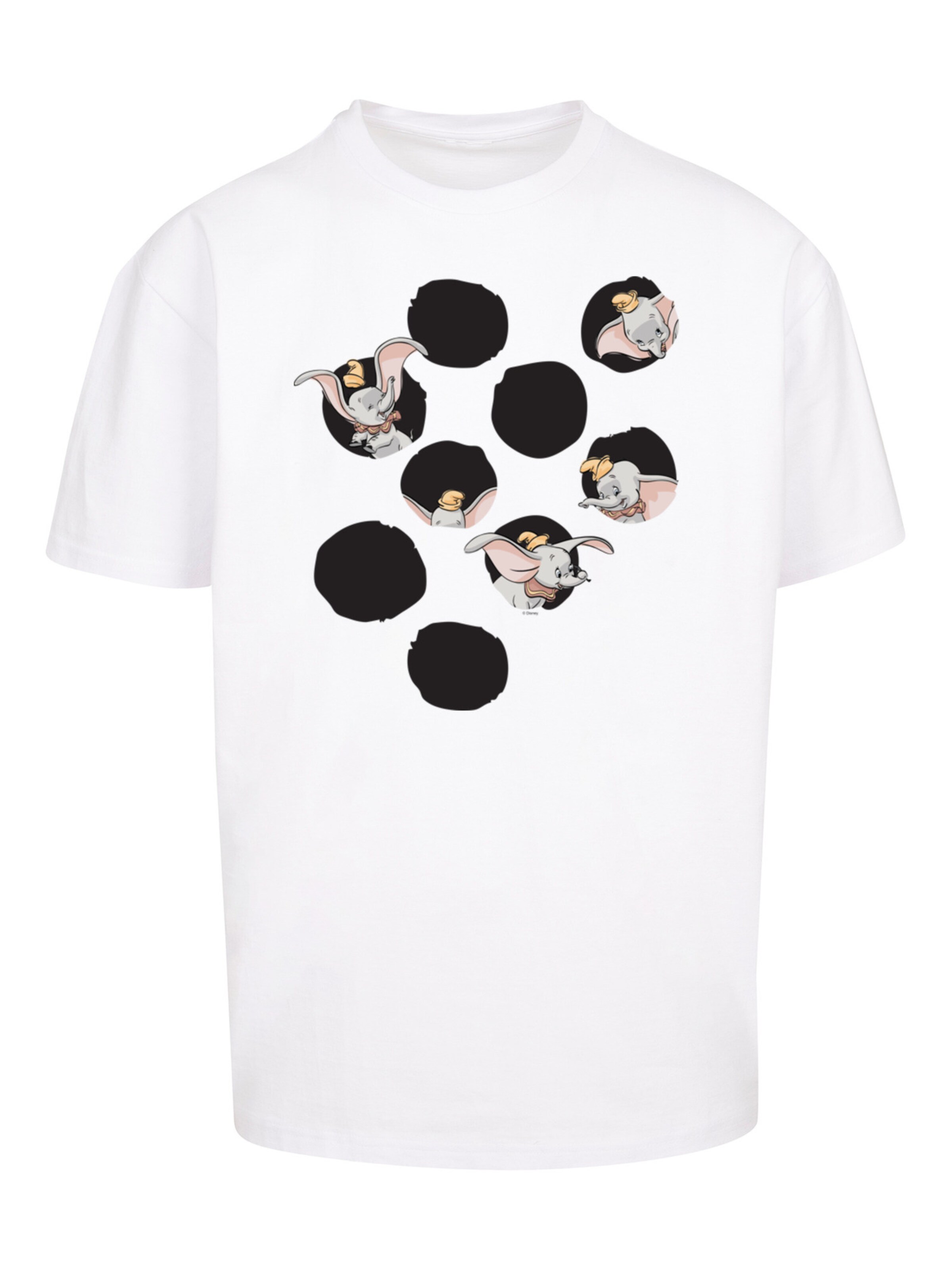 F4NT4STIC Shirt 'Disney Dumbo Peekaboo' in White: front