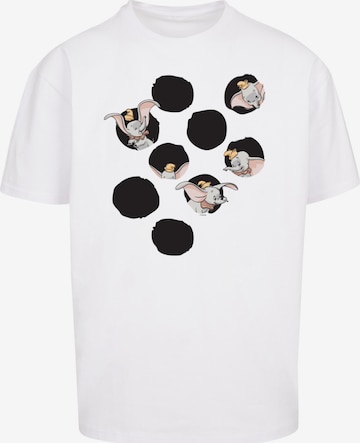 F4NT4STIC T-Shirt 'Disney Dumbo Peekaboo' in Weiß: predná strana