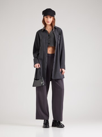 VERO MODA Wide leg Bandplooibroek 'VMZOE' in Grijs
