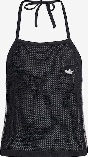 Megzta palaidinė be rankovių 'KNITTED CROCHET' iš ADIDAS ORIGINALS, spalva – juoda, Prekių apžvalga