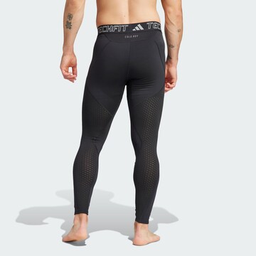 ADIDAS PERFORMANCE Skinny Workout Pants in Black