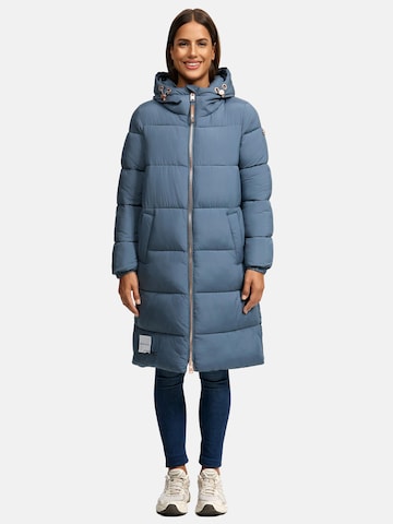 MARIKOO - Sobretudo de inverno em azul: frente