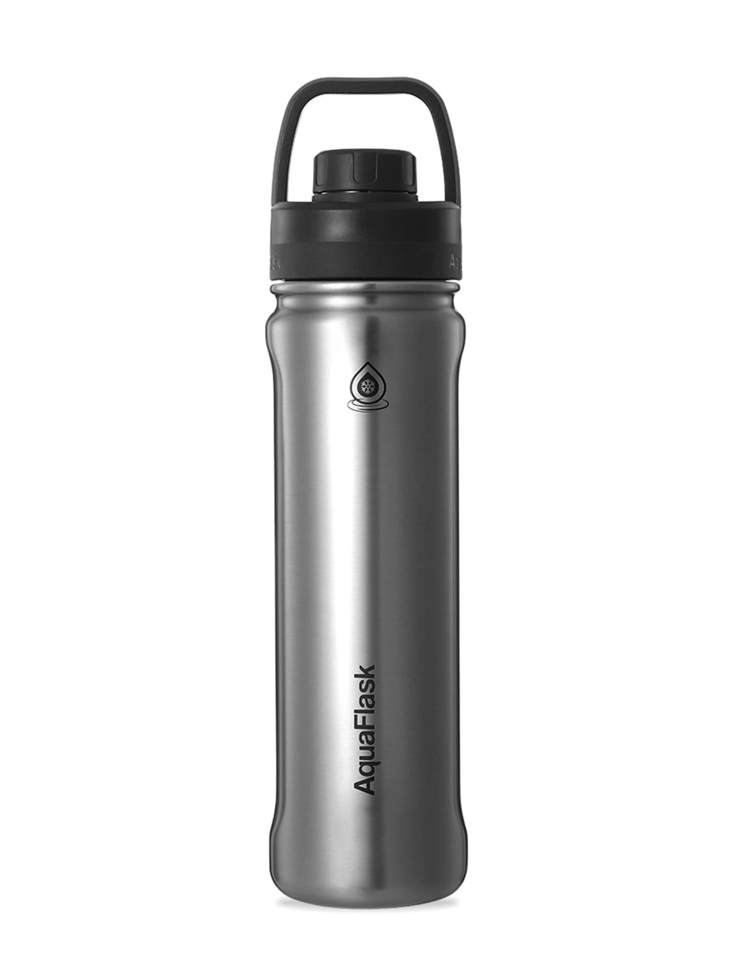 AquaFlask Láhev na vodu 'AquaFlask Termoláhev REGULAR+ 650 ml' – stříbrná: přední strana