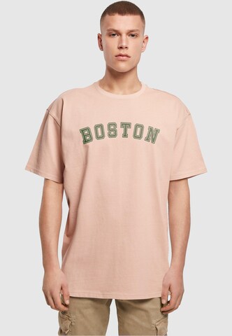 Merchcode Shirt 'Boston' in Pink: front