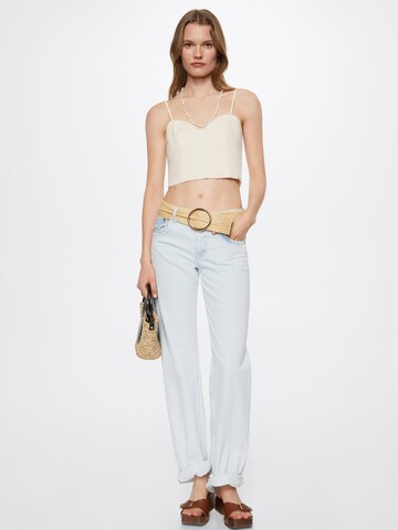 MANGO Top 'TINNY' – béžová